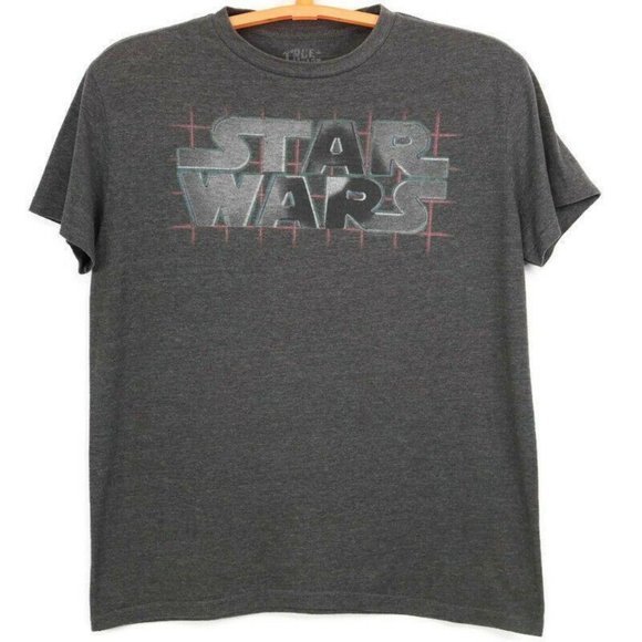 Star‎ Wars True Vintage T-Shirt Grey Medium - Picture 1 of 8